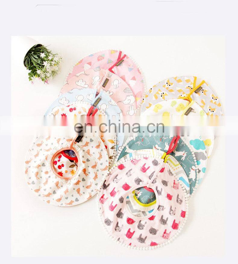 Wholesale fashion baby bib cotton soft waterproof baby bib for drooling