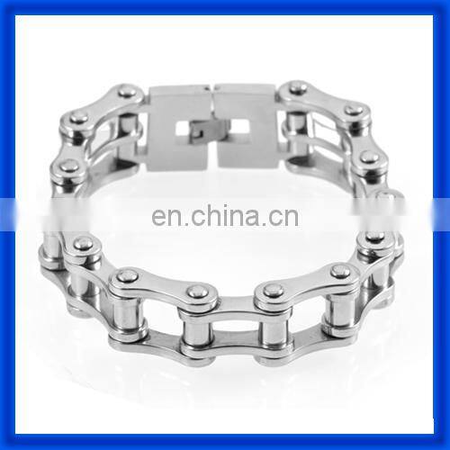 2014 Men's Motorcycle Chain Stainless Steel Biker Bracelets China Factory