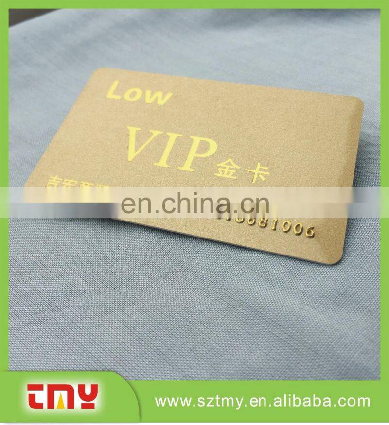 China Manufacturer plastic card with punch hole with high quality
