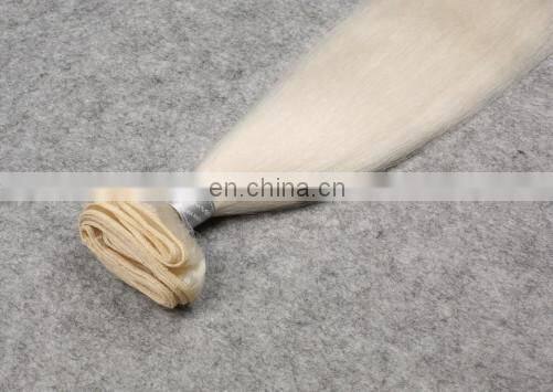 Shandong Yotchoi Hair White Light Blond Colour Remy Hot Hair Extensions For White Women