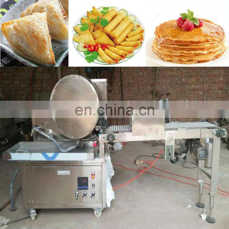 Factory price spring roll sheet making machine/electric heating samosa wrapper machine