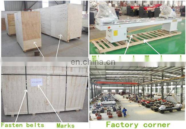 UPVC windows making machine / PVC profile double mitre sawing