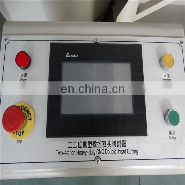 China Cutting angle 45-90 degree/Two-station Heavy-duty Double-head Cutting Saw CNC/angle cut 45 degree band saw machine