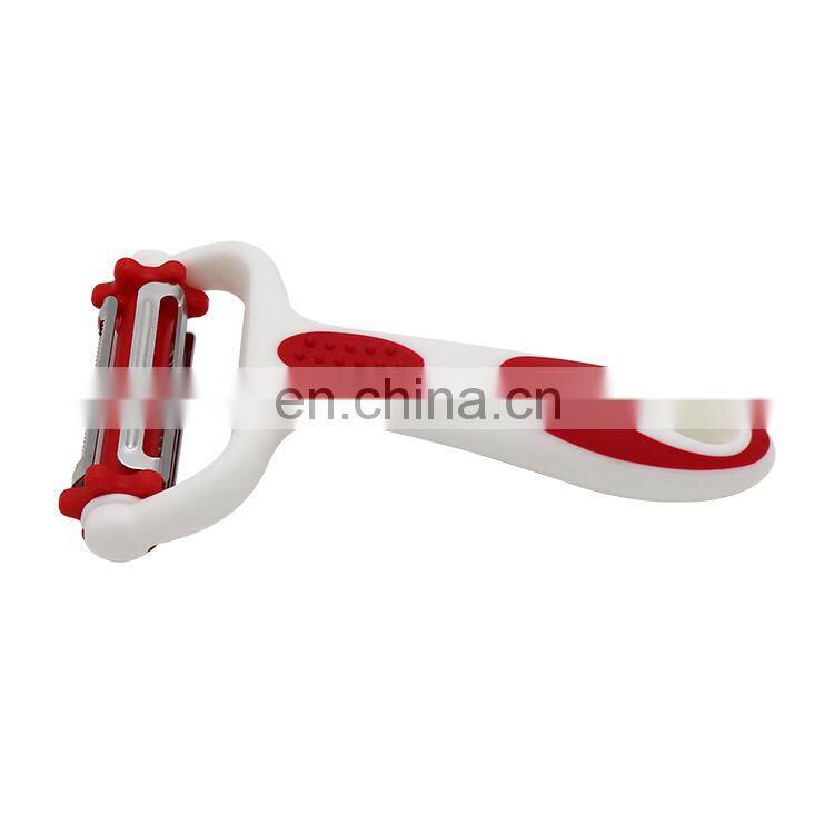 High Quality Stainless Steel 3 In 1 Potato Peeler And Cutter Fruit Peeler Vegetable Peeler With 3 Blades