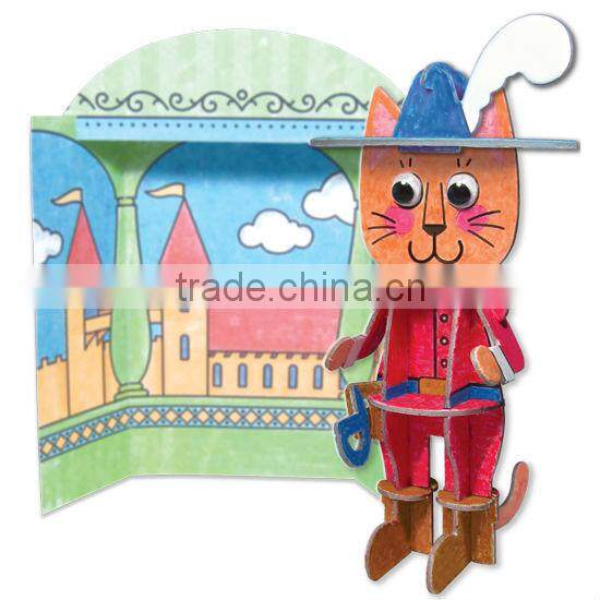 DIY Kids toy Educational toy 3D Paper Character Robot Activity Kit 3d Puzzle