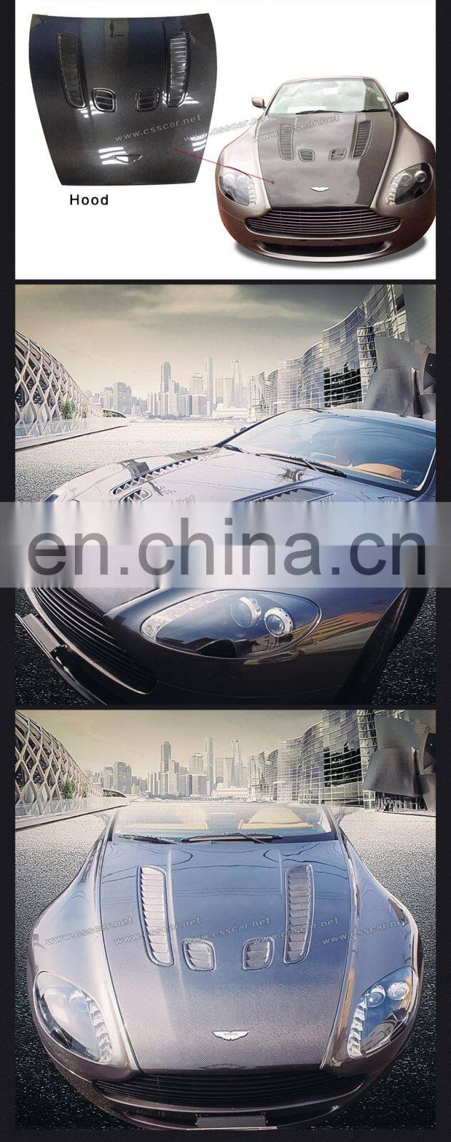Carbon Fiber Material Car Engine Hood Bonnet Suitable For Aston Martin DB9 Car Styling Body Kits
