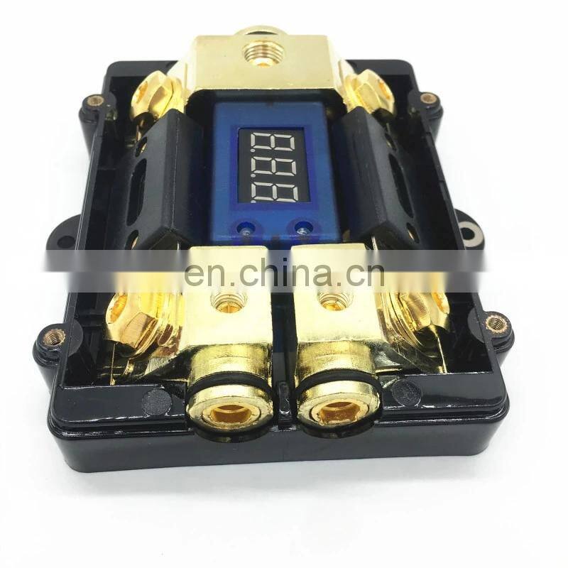LED Car Audio Distribution Fuse Block Stereo Power Fuse Holder Box With 100A Fuse