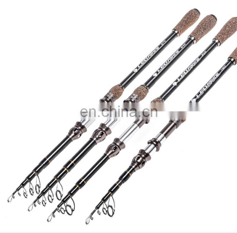 Amazon 1.8/2.1/2.4/2.7m Carbon Spinning Rod And Reel Anti-Winding telescopic fishing rod