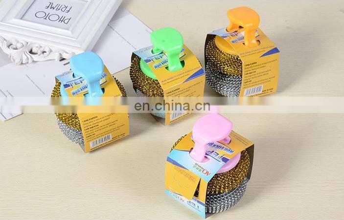 Cleaning tool stainless steel wool sponge soap pad scrubber for cleaning dishes