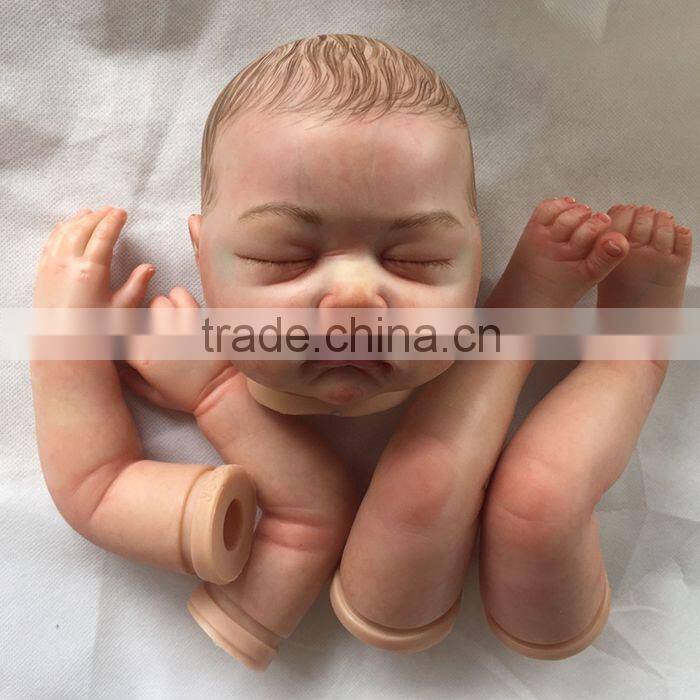 High quality vinyl kit body silicone reborn doll painted baby doll kits
