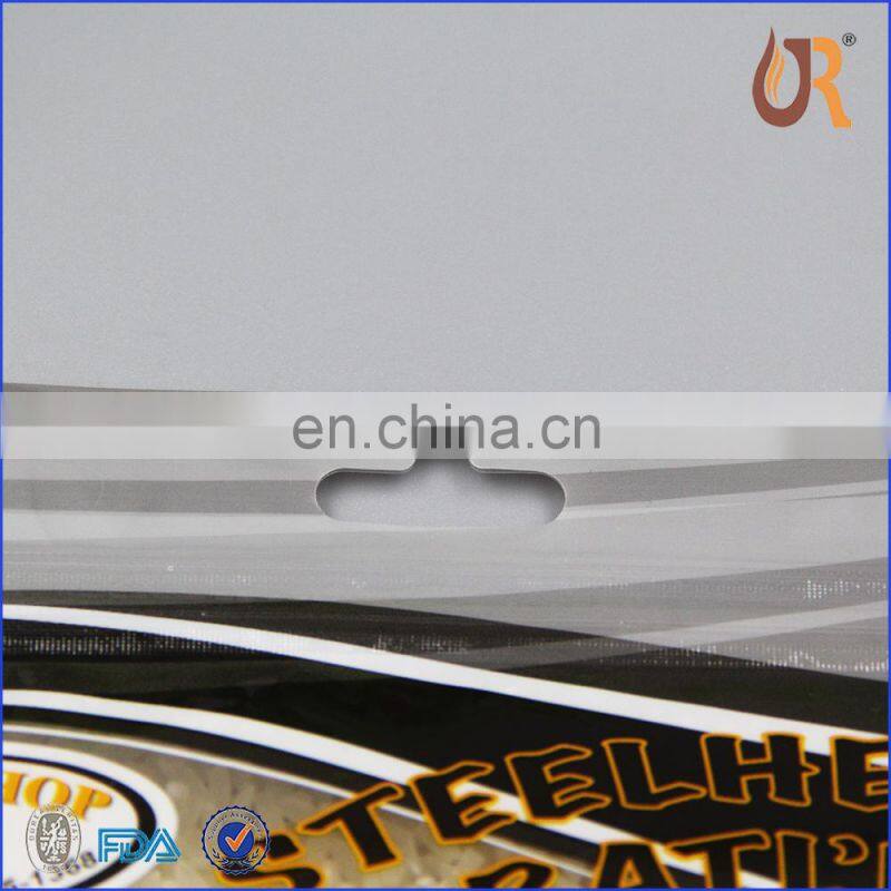 zip lock plastic fishing worm bags with vivid printed