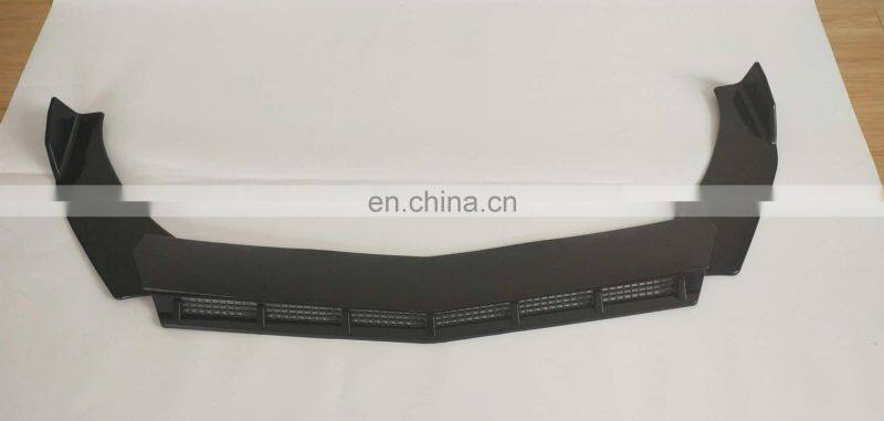 Honghang Factory supply New Style Front Lips, Gloss Black+Red Universal Front Bumper Lips For All Coupes And Sedans