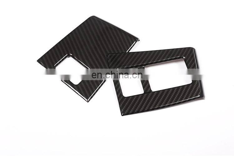 Carbon Fiber Style ABS Car Door Seat Memory Button Cover Trim For Jaguar F-Pace f pace 2016 2017 2018 Accessories