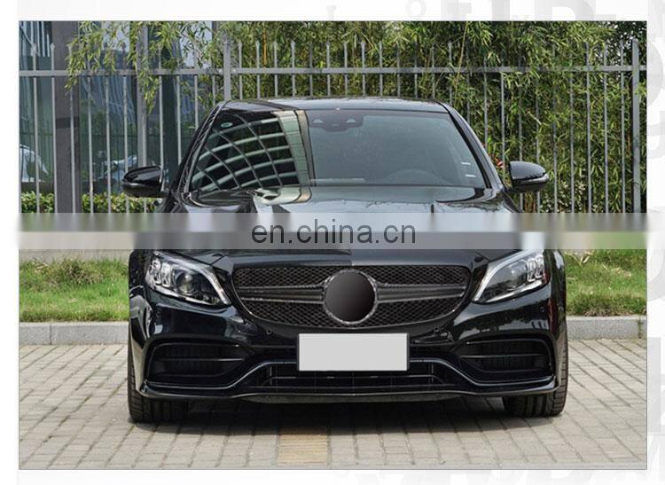 GBT drop shipping car body kits mercedes c63 amg w205 facelift Modified restyle for mercedes benz c class w205 amg bodykit