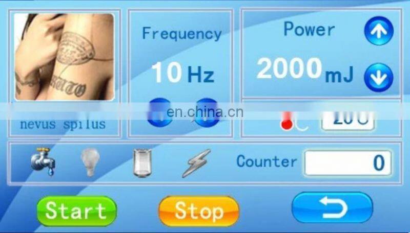 Sales 2000mj 532nm 1064nm 755nm  pico laser tattoos remover Q-switched nd yag laser tattoo removal machine price for spa use