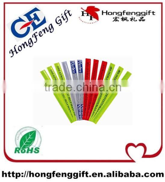 2014 High quality Reflective Wristband, Slap Wrap, Armband ,slap wristband