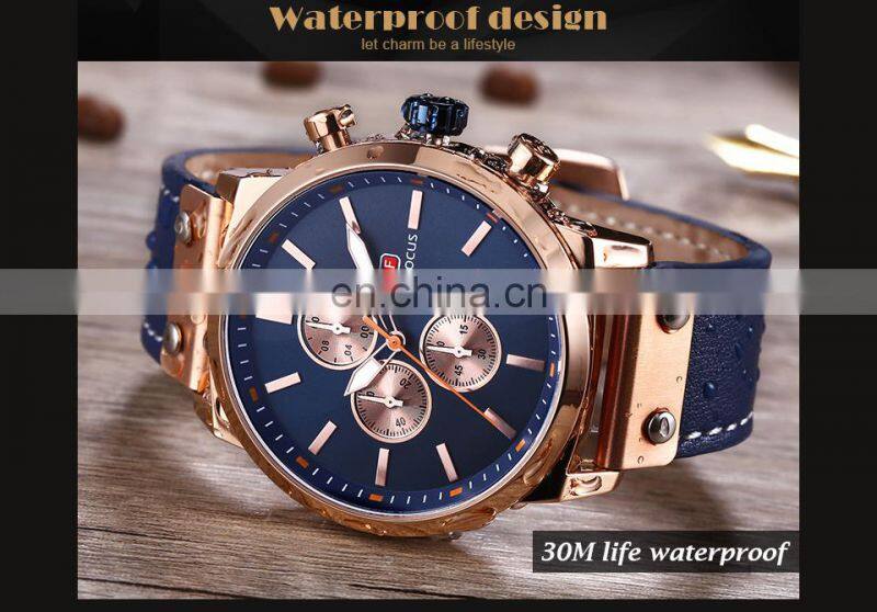 MINI FOCUS 0110 Man Watch 2021 Top Brand Sport Watches Luxury Sports Chronograph Military Genuine Leather Wrist Watches