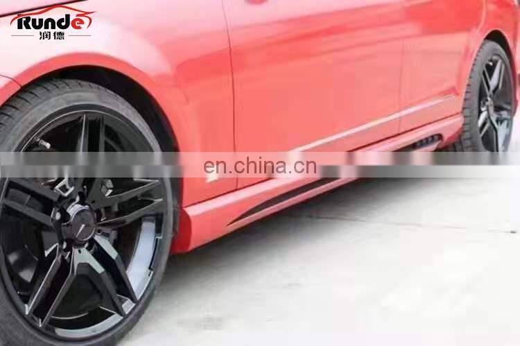 Runde FRP Material WD Style Body Kit Front Rear Bumper Side Skirts Fender For 2012-2014 Mercedes Bens C-Class w204 body kit