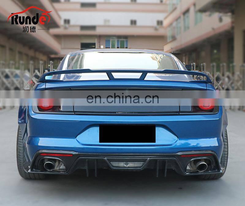 Runde High Quality Car Modification Carbon Fiber Or ABS Body Kit Parts Rear Spoiler Suitable For 15-20 Ford Mustang Spoiler