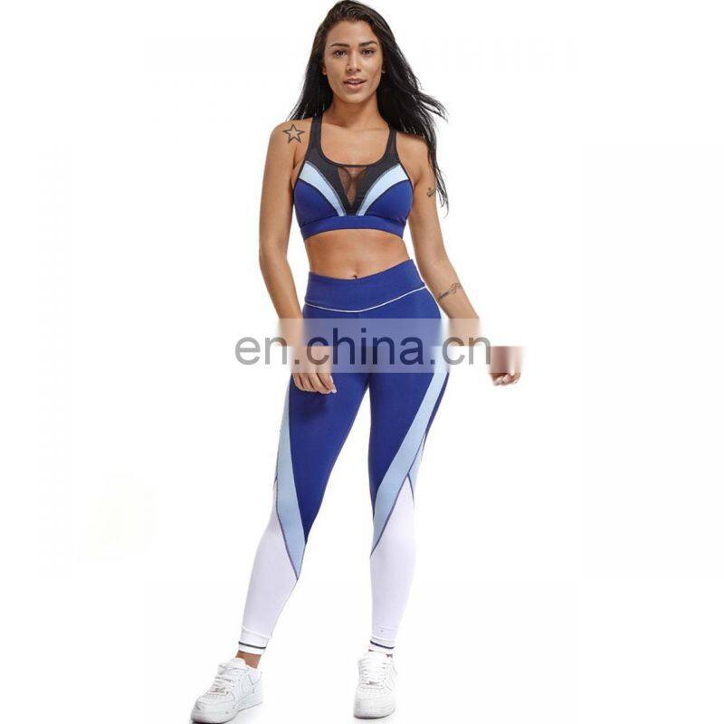 Athletic Wear Yoga Pants Clothes Girl Activewear Gym Bra and Fitness Wear Athletic Wear Leggings Clothing Print Set