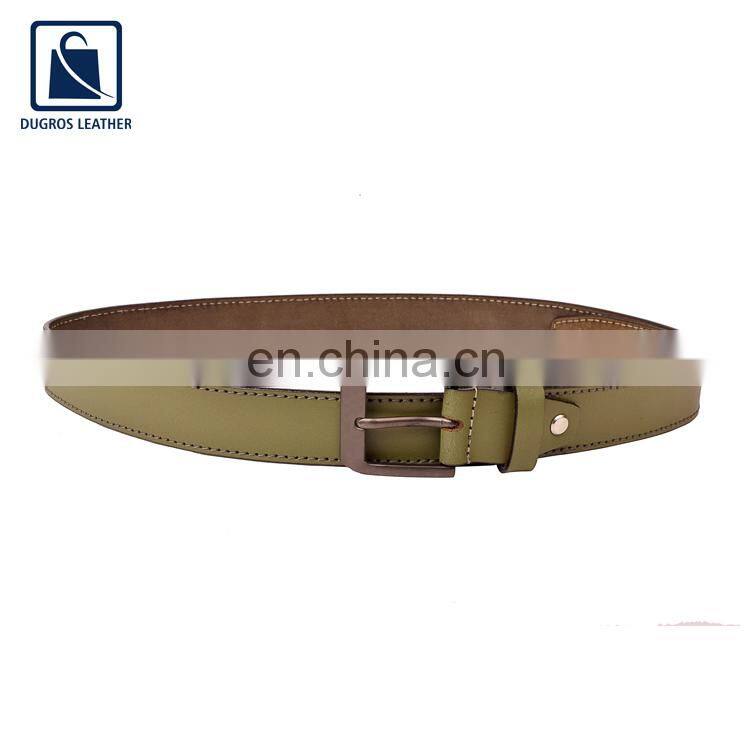 Leading Wholesale Supplier of Anthracite Fitting Buckle Closure Type Stylish Look Genuine Leather Belt for Men