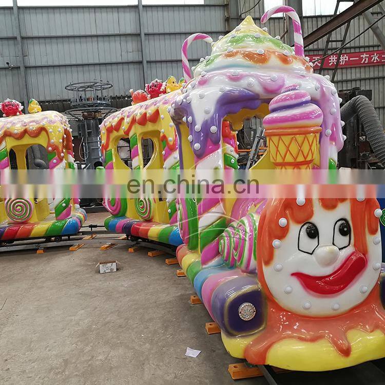 Funny funfair playground equipment outdoor amusement kiddie rides fairy train for sale