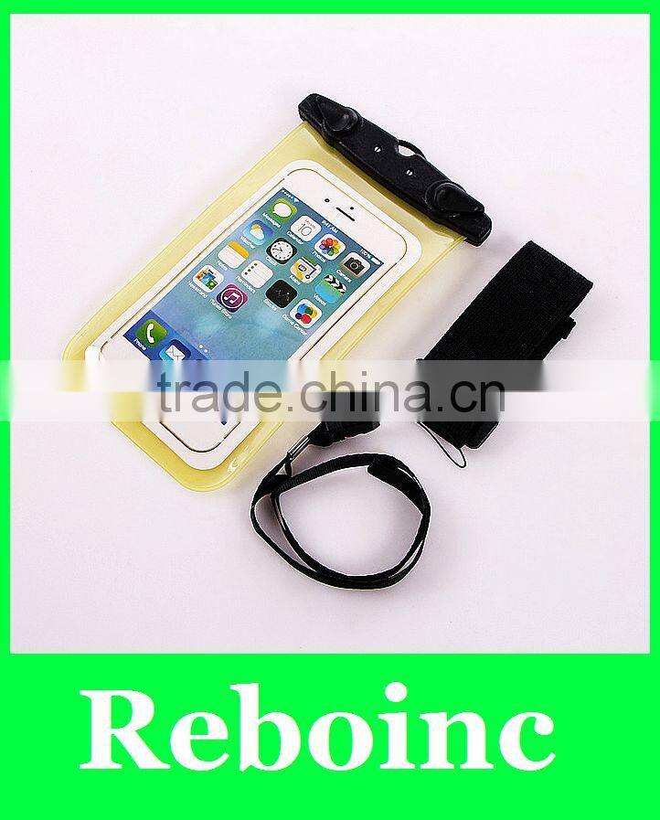 hot fashion stylish shining star waterproof phone bag pouch for IPHONE 6 plus colorful