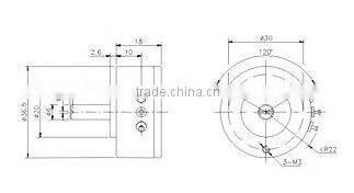 BONENS 500V 1W WX36 precision single-turn wire-wound potentiometer