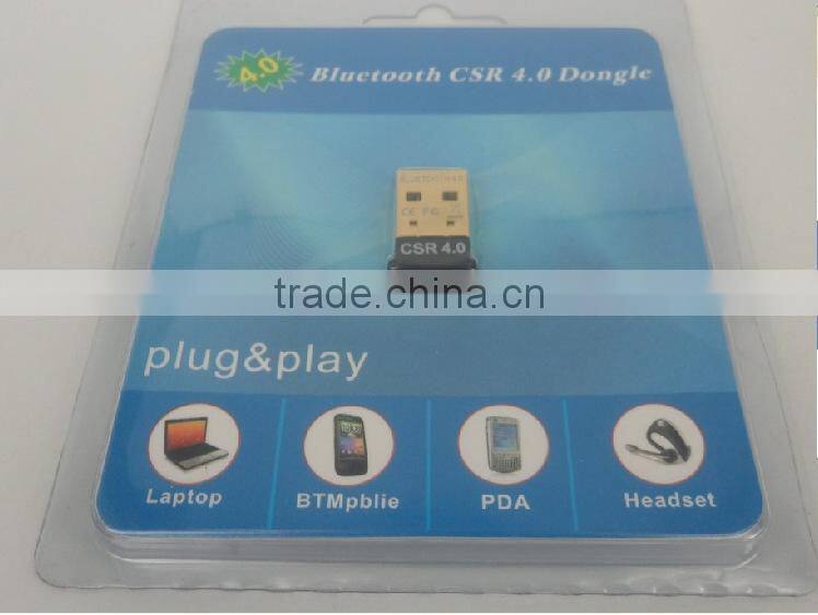 Factory Wholesale Useful CSR Chip Portable USB Bluetooth 4.0 Adapter