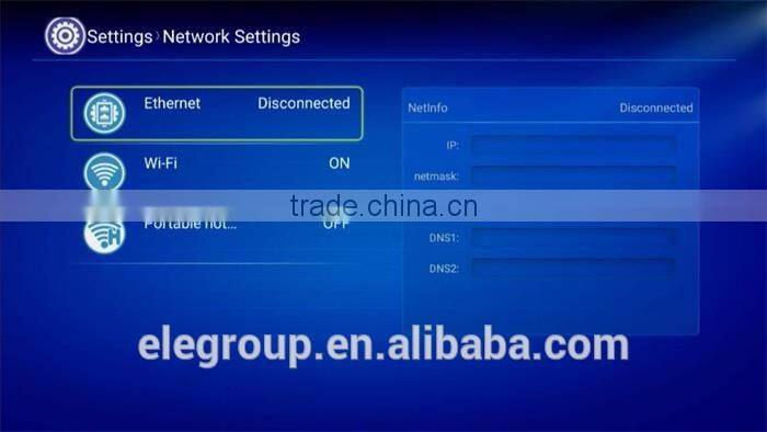 Newest hot sell android smart tv box RK8 octa core google android 5.1 smart tv box RK3368 smart tv box