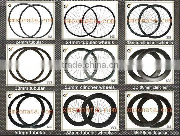 duarable road bike clincher rim 38mm depth aluminum braking bike rim 38mm depth