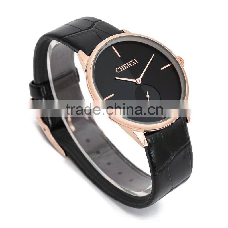 2015 The Newest Promotional Genuine Leather Watches Lover Watches For Wholesale Or OEM CX-061AM&LL