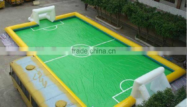 Hot selling soap water Inflatable football field / inflatable soccer field