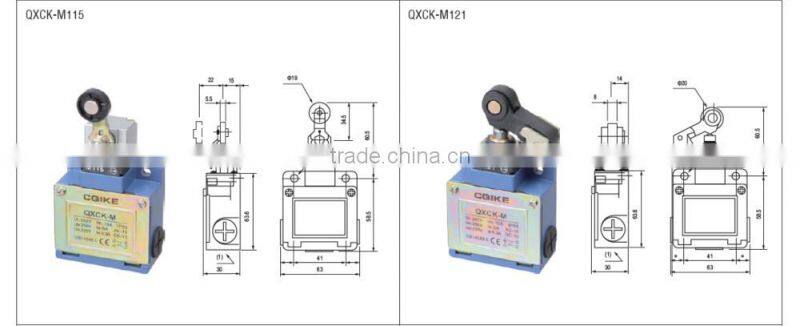 Metal thermoplastic roller tumbler directacting type QXCK-M proximity type limit switch