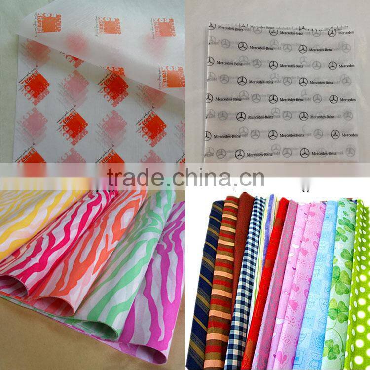 Custom solid color fancy wrapping tissue paper in factory