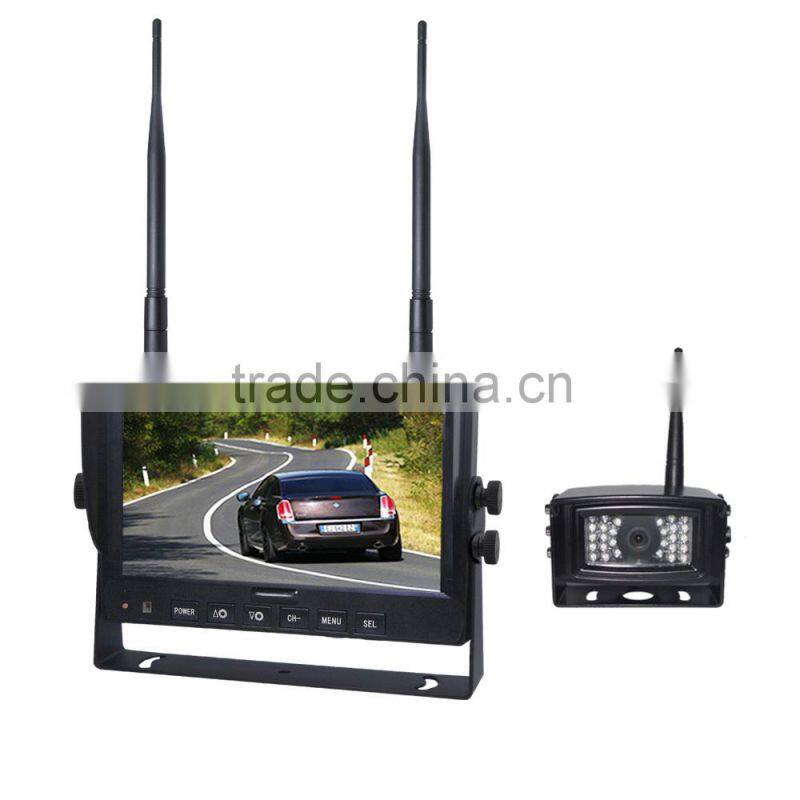 2.4G Digital Wireless 4CH Quad ,Split Display 9inch Night Vision Reversing Camera Kits with Waterproof Outdoor Camera