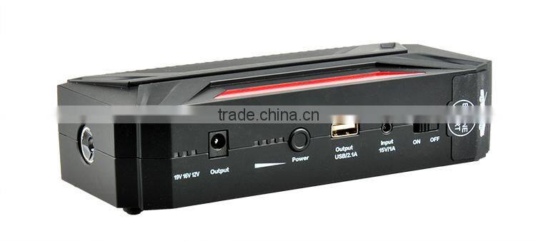 16500mah emergency portable mini car jump starter 16500mah with SOS flashlight
