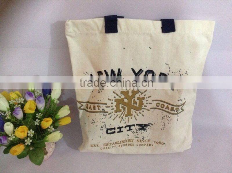 38cm x 44.5cm tow color Cotton Shopping bag