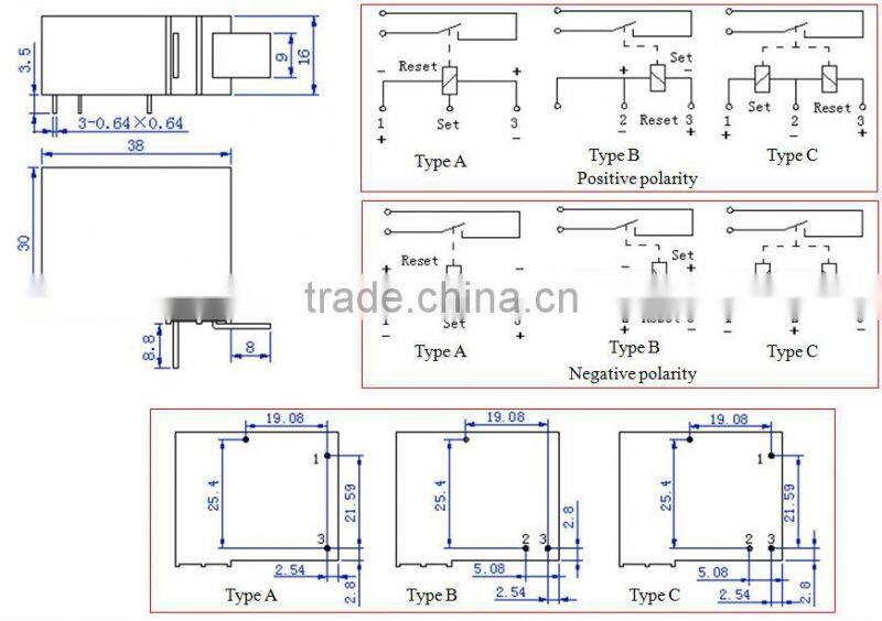 Electronic Magnetic Latching Relay 12V 24V 60A WM832