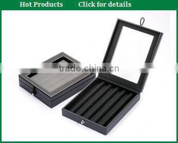 Handmade manufacture PU leather pen box for business