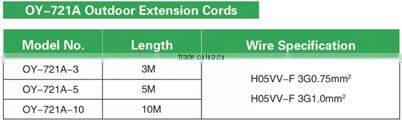 Outdoor extension cords VD-721A