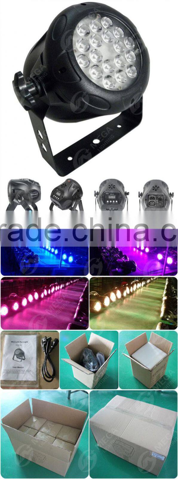 dj stage lighting equipment 8x10w rgbw 4in1 led slim par light
