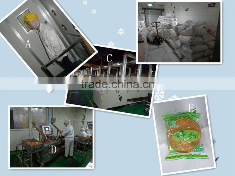 Chinese Uncle Pop snacks 150g french pancake(orange flavor))