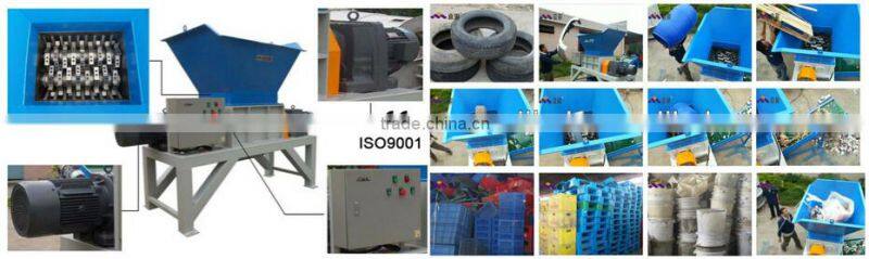 Low Speed Twin Shaft Waste Tire Shredder, Used Tire Crusher, Tire Shredding Machine