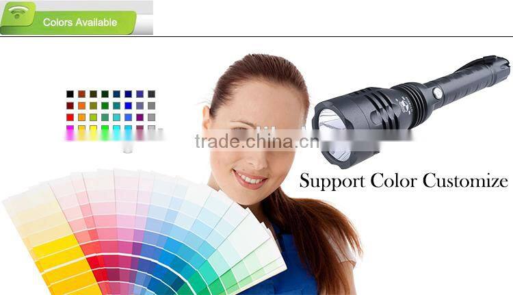 High quality elongated lithium battery led torch light manufacturers