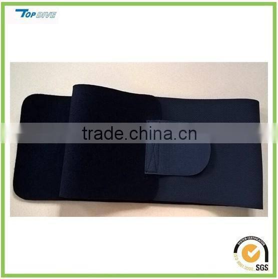 Embossed neoprene waist belt back brace with imitation OK fabric