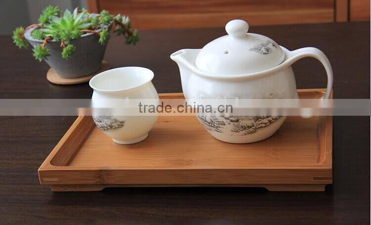 Bamboo tea tray/serving tray