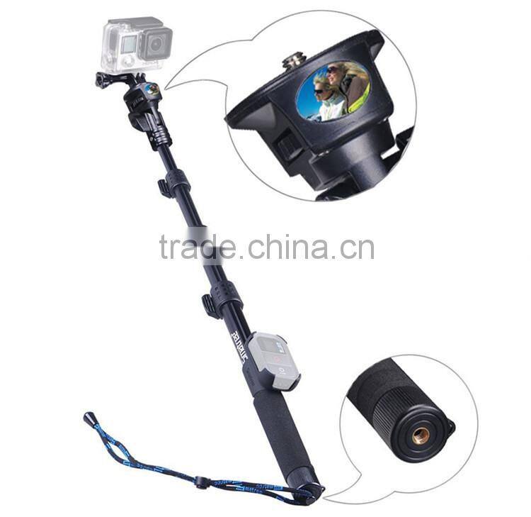 Smatree monopod selfie stick with lanyard for gopros go pro heros and wifi remote controller