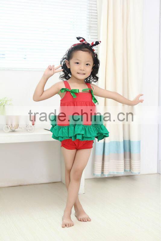 cotton red white polka dots swing top summer clothes baby bloomers baby underwear wholesale