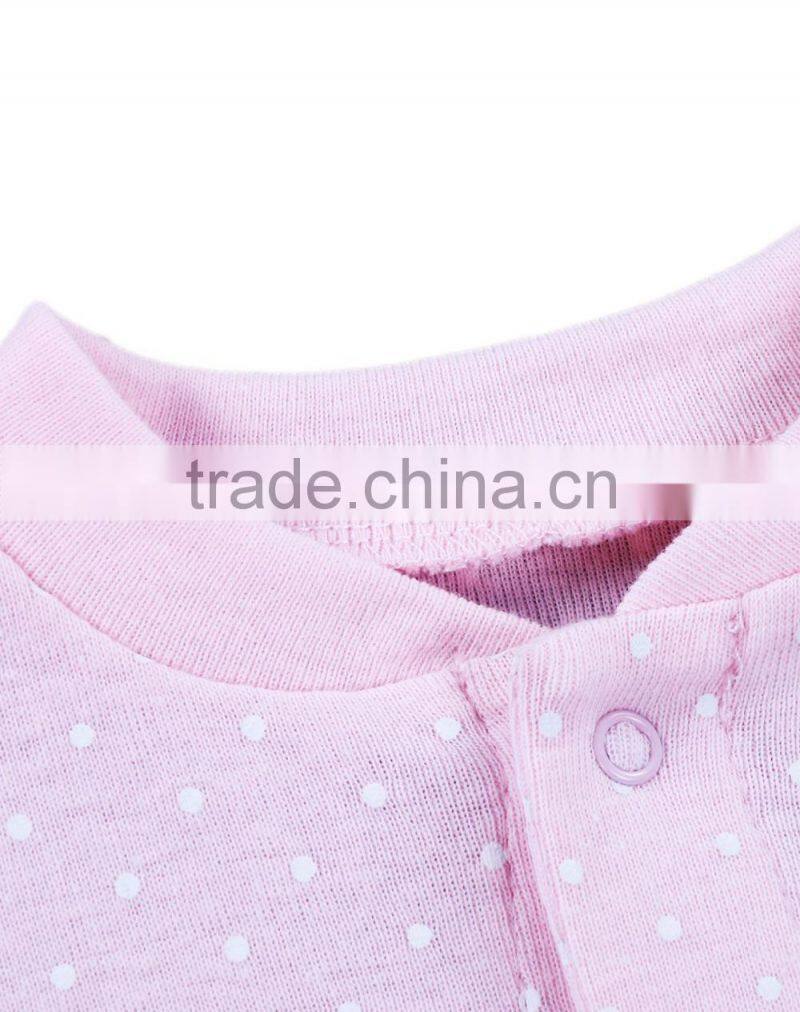 New born baby girl cotton romper pink cotton baby clothes baby products